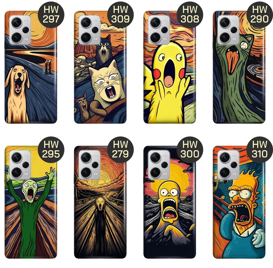 etui-do-xiaomi-redmi-note-12-pro-plus-wzory-krzyk-munch-edvard-scream-case