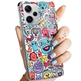 etui-do-xiaomi-redmi-note-12-pro-plus-wzory-doodle-zwierzeta-potwory-case