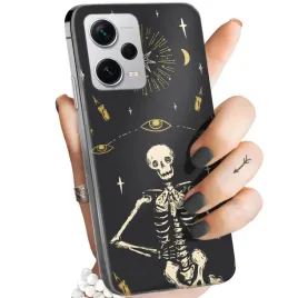 etui-do-xiaomi-redmi-note-12-pro-plus-wzory-czaszka-szkielety-memento-mori