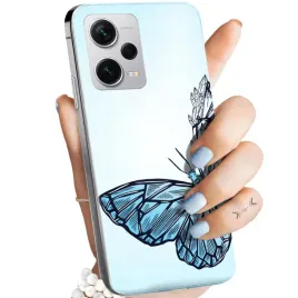 etui-do-xiaomi-redmi-note-12-pro-plus-wzory-motyle-butterfly-barwne-obudowa