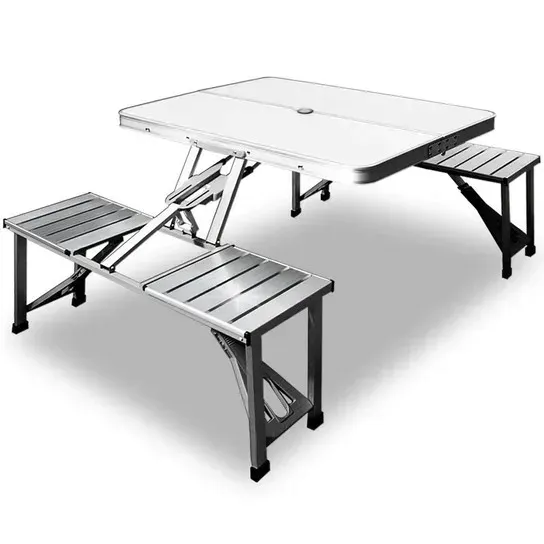 ALUMINIOWY STOLIK TURYSTYCZNY STÓŁ OGRODOWY SKŁADANY 131X82X66 CM