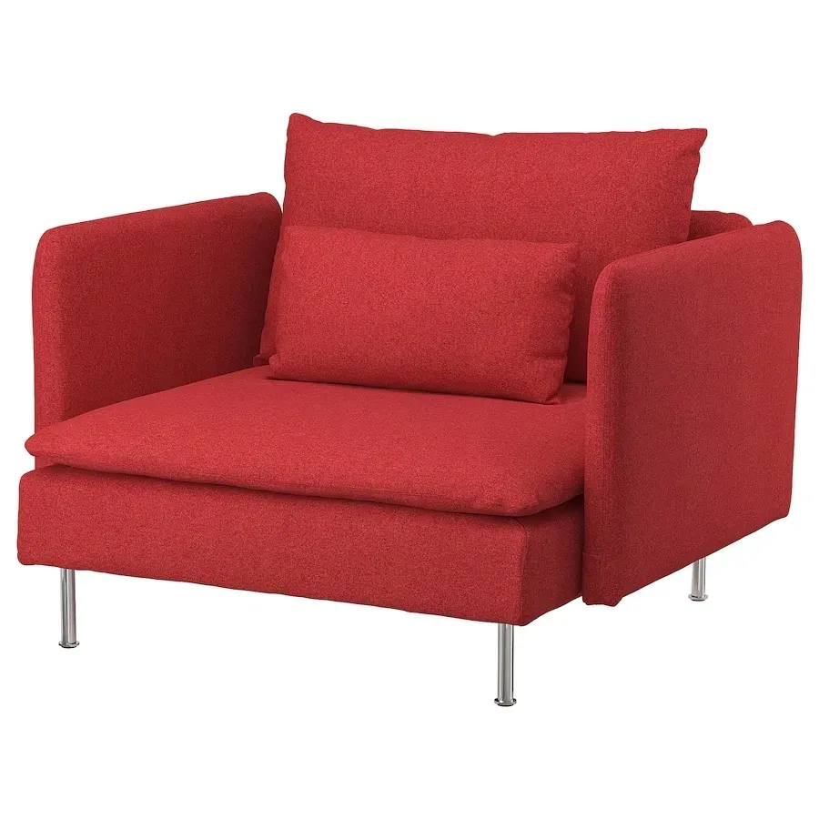 ikea-soderhamn-fotel-tonerud-czerwony