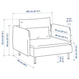 ikea-soderhamn-fotel-tonerud-czerwony-stan-nowy