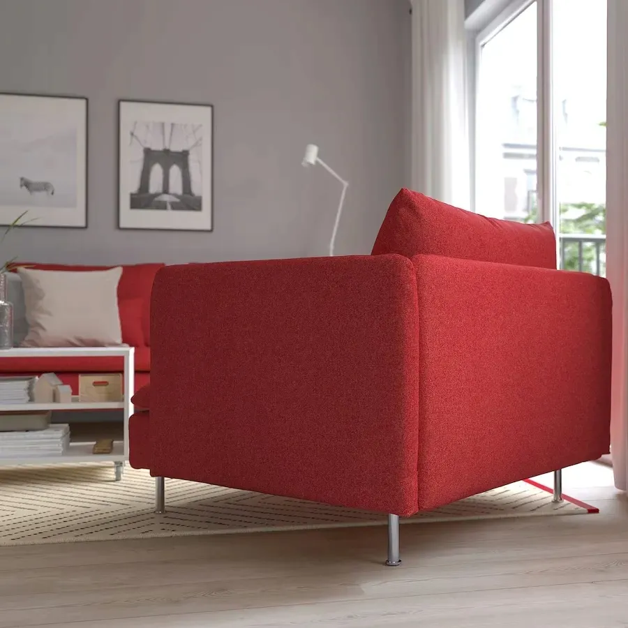 ikea-soderhamn-fotel-tonerud-czerwony