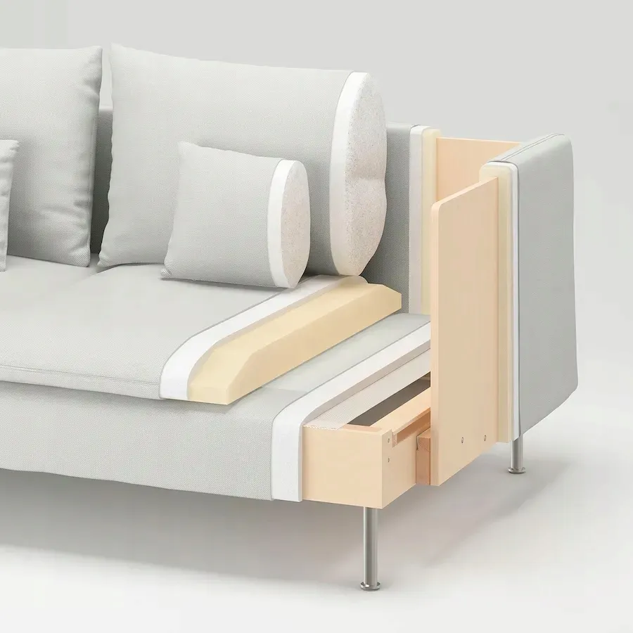 ikea-soderhamn-fotel-tonerud-czerwony-stan-nowy