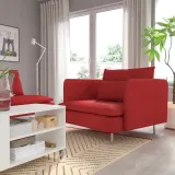 ikea-soderhamn-fotel-tonerud-czerwony-marka-ikea