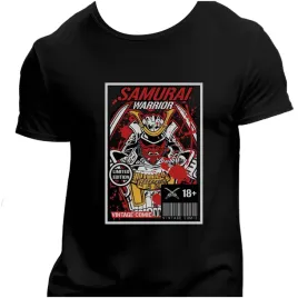 koszulka-meska-czarna-nadruk-samurai-warrior-4xl