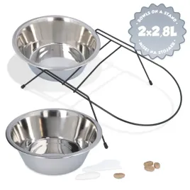 miski-na-stojaku-psa-kota-2x28l-stojak-duza-miska-podwojna-stal-nierdzewna