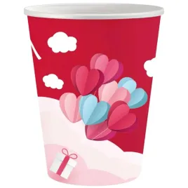 kubeczki-papierowe-love-is-in-the-air-czerwony-godan-250-ml-6-szt