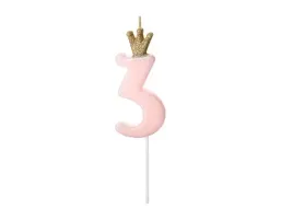 swieczka-urodzinowa-z-korona-cyferka-3-jasnorozowa-partydeco