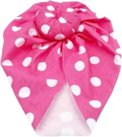 turban-czapka-dziecieca-wiosna-lato-roz-biale-kropki-sisi-1