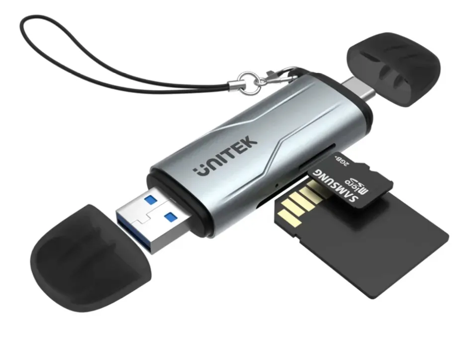 unitek-czytnik-kart-sd-microsd-usb-a-5gbps-usb-c-stan-nowy