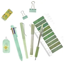 zestaw-szkolno-biurowy-pismienniczy-dlugopis-dpcraft-9-el-pastel-green