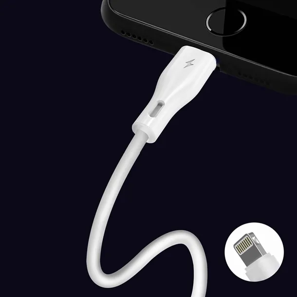 kabel-dudao-l2l-usb-a-lightning-3a-2m-bialy-konstrukcja-oplot