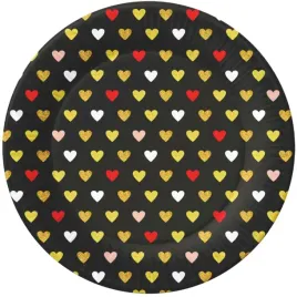 talerzyki-papierowe-kolorowe-serduszka-xoxo-czarny-godan-18-cm-6-szt