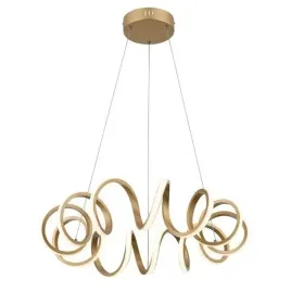 lampa-wiszaca-zlota-spirala-sprezyna-led-z-pilotem