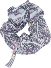 scrunchie-gumka-do-wlosow-lancuszek-olivia-rozowa-szara-3