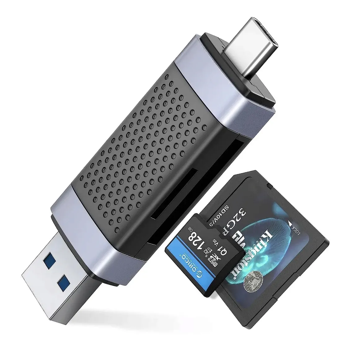 orico-czytnik-kart-sd-microsd-usb-a-usb-c-2-0-stan-nowy