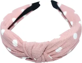 opaska-do-wlosow-bowknot-rozowa-biale-kropki-lato-summer-1