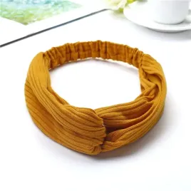 opaska-do-wlosow-na-gumce-elastyczna-lila-stripes-prazki-musztardowa