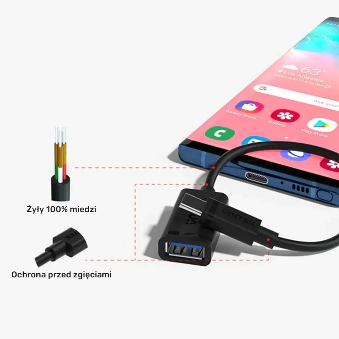 unitek-adapter-usb-typ-c-do-usb-af-015m