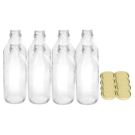 tragar-butelka-szklana-na-sok-ze-zlota-zakretka-330ml-x-8-sztuk