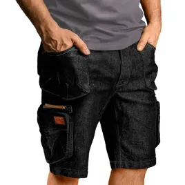 spodenki-spodnie-robocze-krotkie-jeans-stretch-elastyczne-komfortowe-mocne