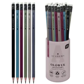 interdruk-academy-olowek-trojkatny-grafitowy-z-gumka-tuba-36-sztuk
