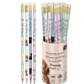 interdruk-puppy-sign-olowek-grafitowy-z-gumka-tuba-36-sztuk