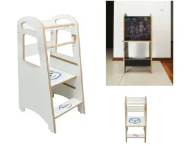 drewniany-pomocnik-kuchenny-dla-dziecka-skladany-2w1-kitchen-helper-tablica
