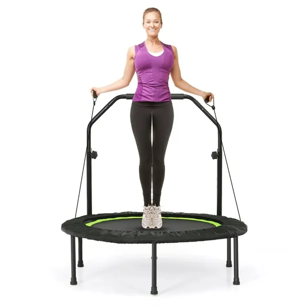 Składana mini trampolina z taśmami oporowymi Trampolina fitness Regulacja