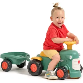falk-traktorek-baby-maurice-zielony-vintage-z-przyczepka-od-1-roku