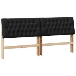 tapicerowane-wezglowie-czarny-200-cm-lite-drewno-sosnowe
