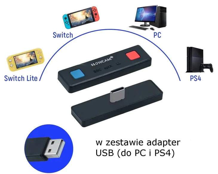 iris-mini-adapter-bluetooth-2-x-audio-do-konsoli-switch-oled-lite-stan-nowy