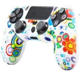 iris-silikonowy-pokrowiec-etui-oslona-case-na-pad-do-konsoli-ps4-kwiaty-2