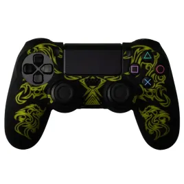 iris-silikonowy-pokrowiec-etui-oslona-na-pad-do-konsoli-ps4-smok-zolty