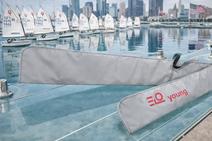 ELO Young Pokrowiec ekonomiczny na omasztowanie i żagiel do łódki Optimist