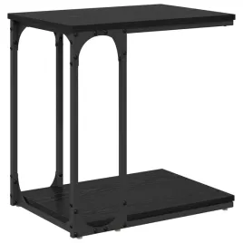 stolik-boczny-z-polka-czarny-dab-50-x-35-x-52-cm