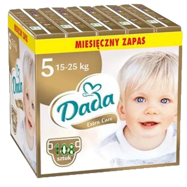 PIELUSZKI DADA EXTRA CARE 5 JUNIOR PAMPERSY  3x36= 108 szt !!  NOWOŚĆ !!