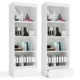 regal-biurowy-z-szuflada-183x65-cm-4-polki-bialy