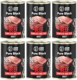john-dog-pure-black-adult-beef-6-x-400-g