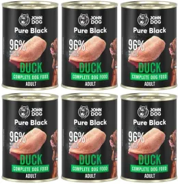 john-dog-pure-black-adult-duck-6-x-400-g