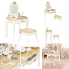 toaletka-drewniana-dla-dziewczynki-lulilo-bella-lustro-taboret-akcesoria