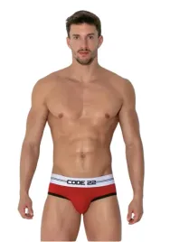 code-22-slipy-meskie-powiekszajace-czerwone-power-brief-red