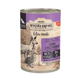 wiejska-zagroda-karma-mokra-dla-psa-lesne-smaki-sarna-z-przepiorka-400g