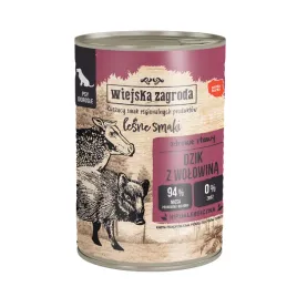 wiejska-zagroda-karma-mokra-dla-psa-lesne-smaki-dzik-z-wolowina-400g