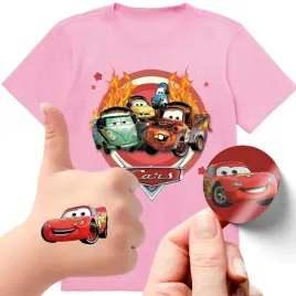 zestaw-3w1-koszulka-dla-dzieci-tatuaze-naklejki-cars-auta-zygzak-140-jakosc