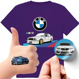 zestaw-3w1-koszulka-dla-dzieci-tatuaze-naklejki-bmw-alpina-m3-116-jakosc