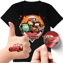 zestaw-3w1-koszulka-dla-dzieci-tatuaze-naklejki-cars-auta-zygzak-140-jakosc