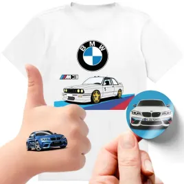zestaw-3w1-koszulka-dla-dzieci-tatuaze-naklejki-bmw-alpina-m3-152-jakosc